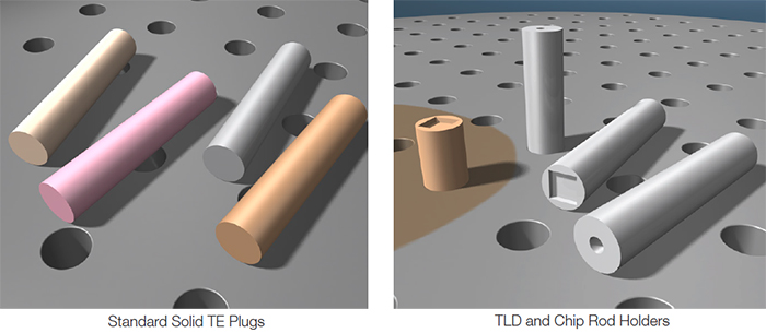 CIRS ATOM® Standard Solid TE Plugs, TLD and Chip Rod Holders