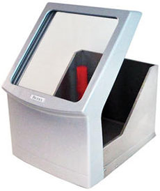 Tabletop Shield shown with optional side shield