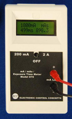ECC mA/mAs & Exposure Time Meter Model 870