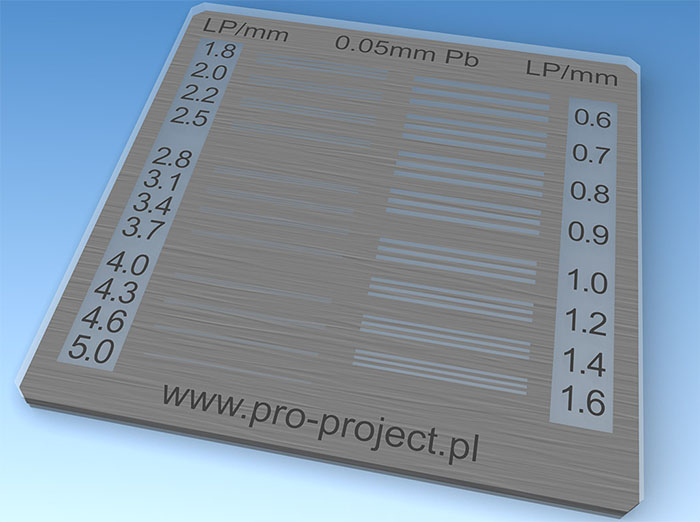 Pro-Alpha Pro-Project - constancy tests of conventional radiography x-ray units - line pairs