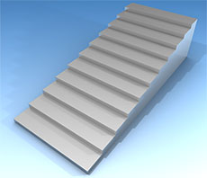 Pro-RF 11 Steps - 11 step aluminium wedge for dynamic range evaluation - Pro Project