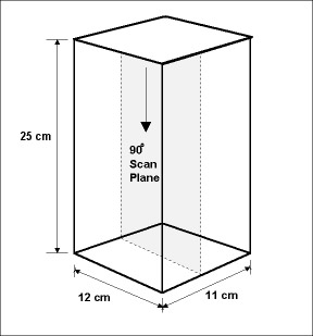 Beam Profile Ultrasound Phantom ATS 538 Transparent Drawing