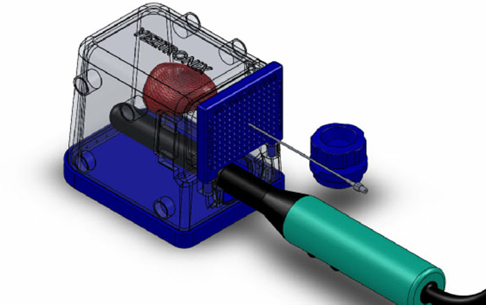 Brachytherapy Prostate Ultrasound Phantom with catheter