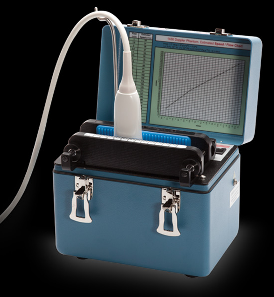 Sono Transducer Holder securely holds a transducer in a precise location to help you perform reproducible QC tests.