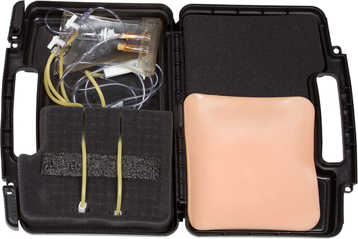 CVAT Kit Open (Skin is placed over veins for use)