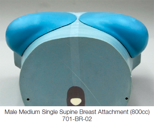 CIRS ATOM® Medium Single Supine Breast Attachment 800cc 701-BR-02