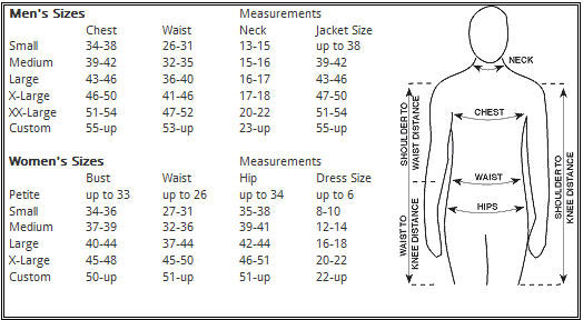 AADCO Size Chart