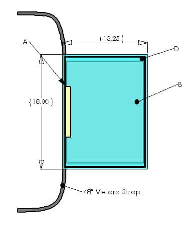 D-101 LeadFree™ Surgical Drape 12″x17″