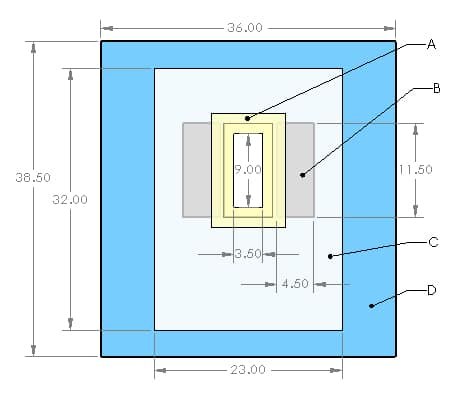 D-130 LeadFree™ Surgical Drape 38.5″x36″