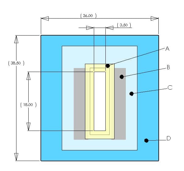 D-140 Limb Vessel Drape 36″x36″