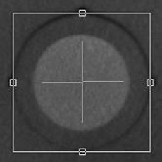 SedentexCT IQ Dental CBCT - CT Scans Contrast-to-noise axial view
