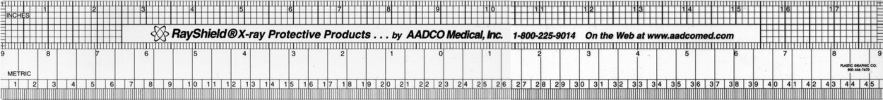 AADCO See-Thru Radiographic Ruler