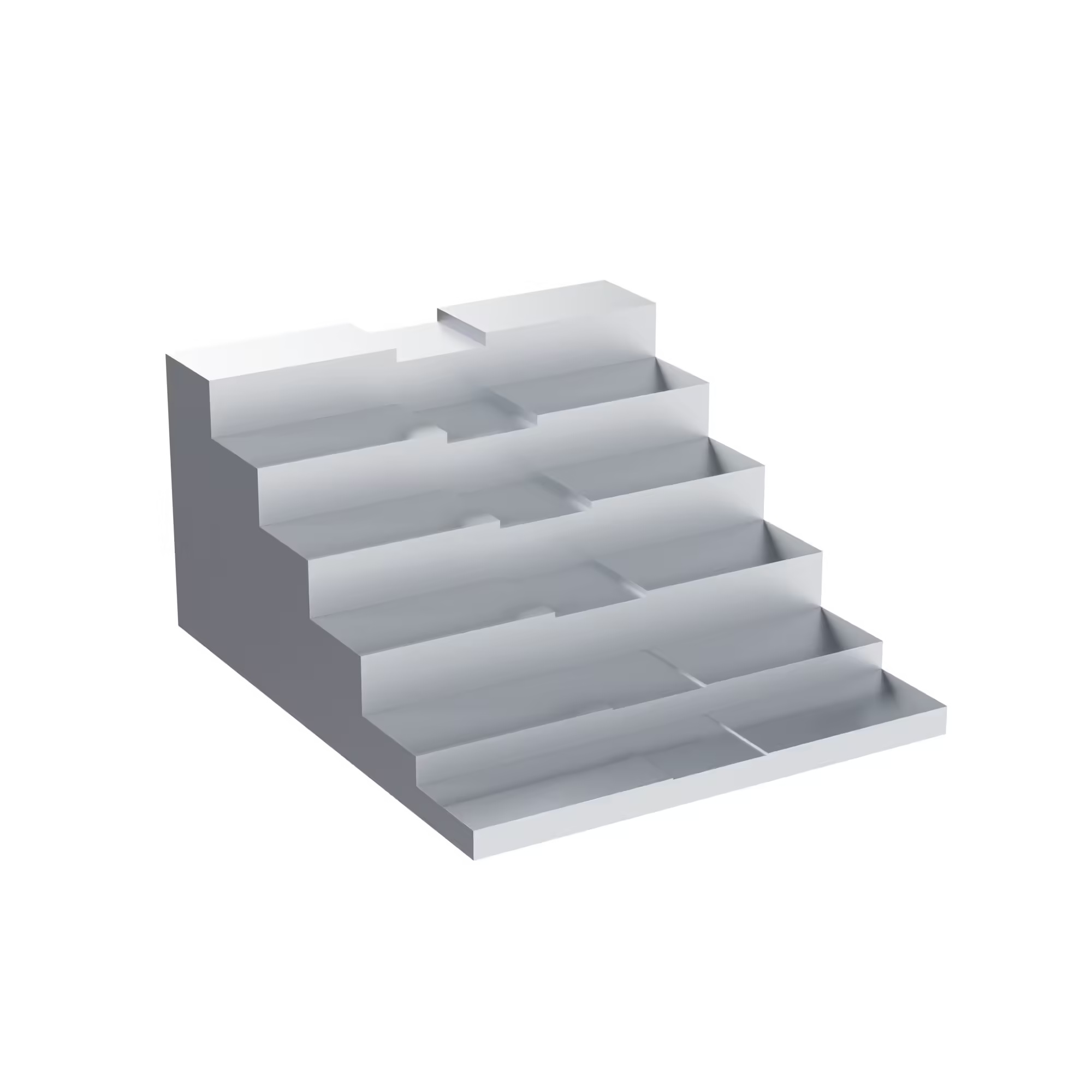 An aluminium step wedge