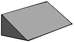 Set of 2, 34° Wedges 3.00" X 4.00" X 7.00" #116