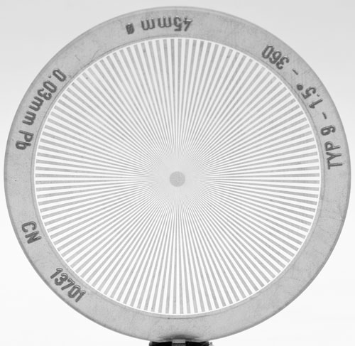 Focal Spot Test Patterns - Type 9 1.5° 360