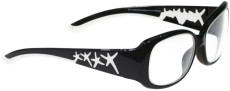 Model W200 Nylon Plastic Frame Radiation Glasses Black