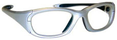 Maxi Wraparound Frame Radiation Glasses Silver
