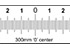 Supertech 300mm '0' Center Acrylic Radiopaque Ruler Thumbnail
