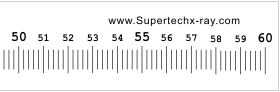 Supertech 60cm Acrylic Radiopaque Ruler Thumbnail