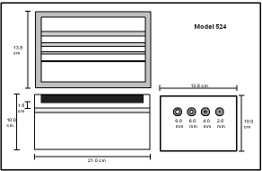 Peripheral Vascular Doppler Flow Ultrasound Phantom ATS 524 Diagram