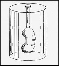 Lithotripter Ultrasound Phantom ATS LTK-5 sketch of inside
