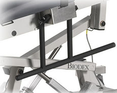 Rails fold beneath the table