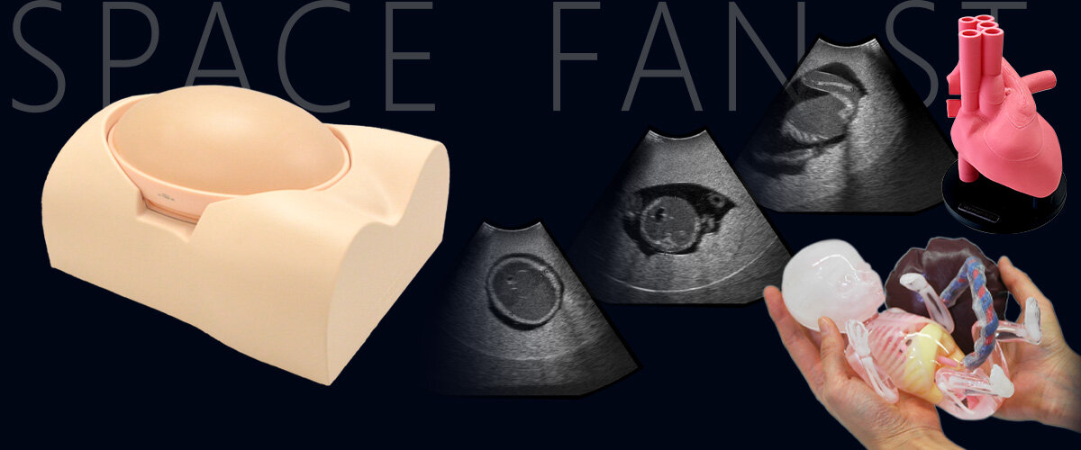 US-7B SPACE FAN-ST Heart fetal ultrasound examination phantom and training models
